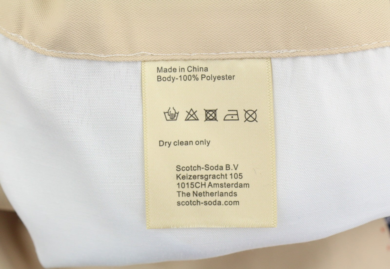 SCOTCH & SODA Men Blazer M Beige Plaid Half Lined Notch Lapel Single Breasted