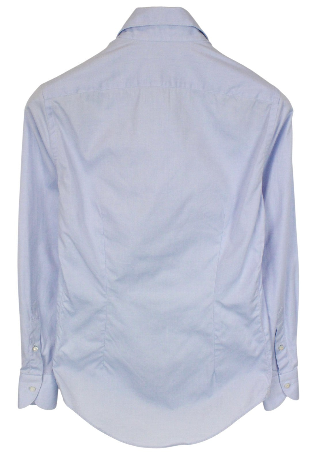 SUITSUPPLY Men Shirt 35/13 1/2 Extra Slim Blue Pure Cotton Cutaway Twill Classic