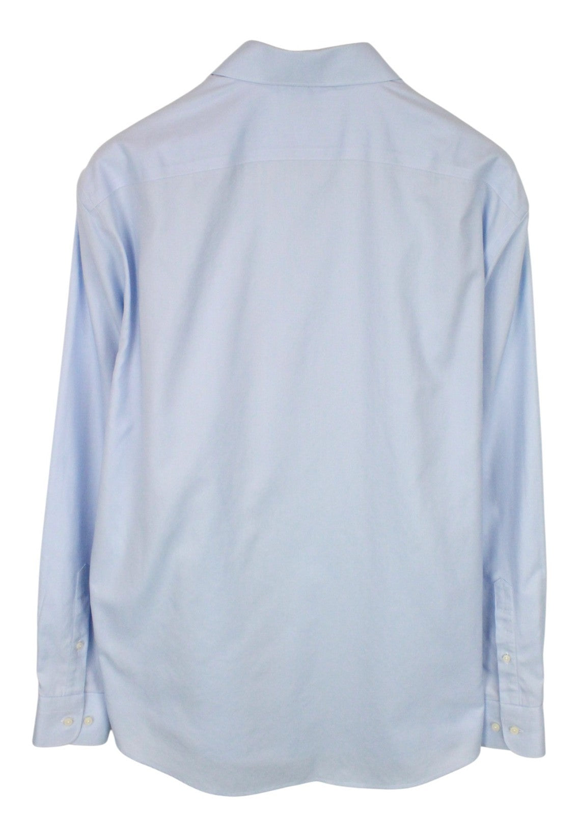 SUITSUPPLY Men Shirt 45/17 3/4 Slim Blue Pure Cotton Long Sleeved Classic