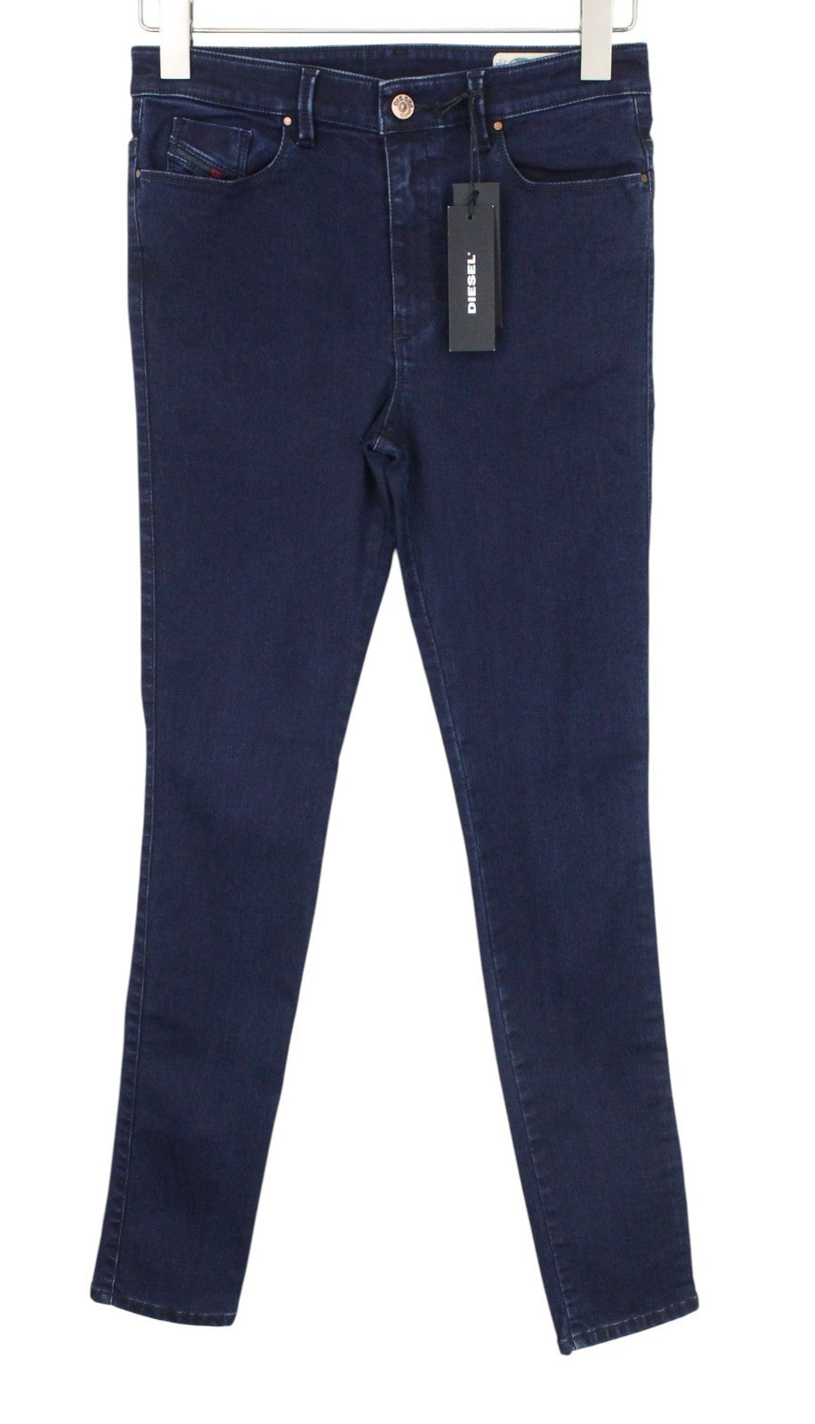 DIESEL Skinzee-High 0858D Women Jeans W27/L30 Blue Stretch Super Slim Skinny