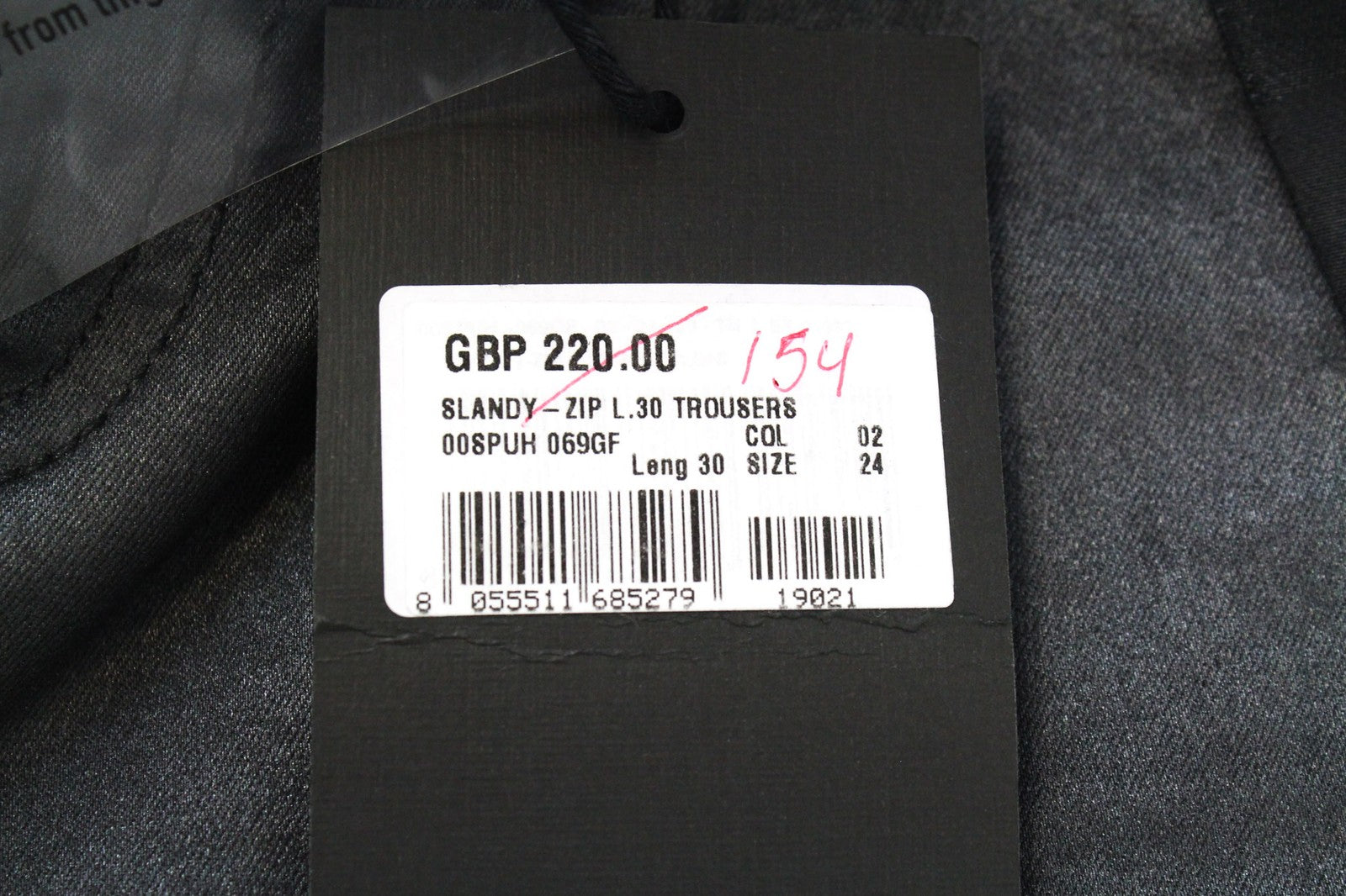 DIESEL Slandy-Zip 069GF Women Jeans W24/L30 Black Stretch Super Skinny Coated