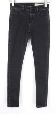 DIESEL Slandy 0680I Women Jeans W24/L32 Dark Grey Stretch Super Slim Skinny