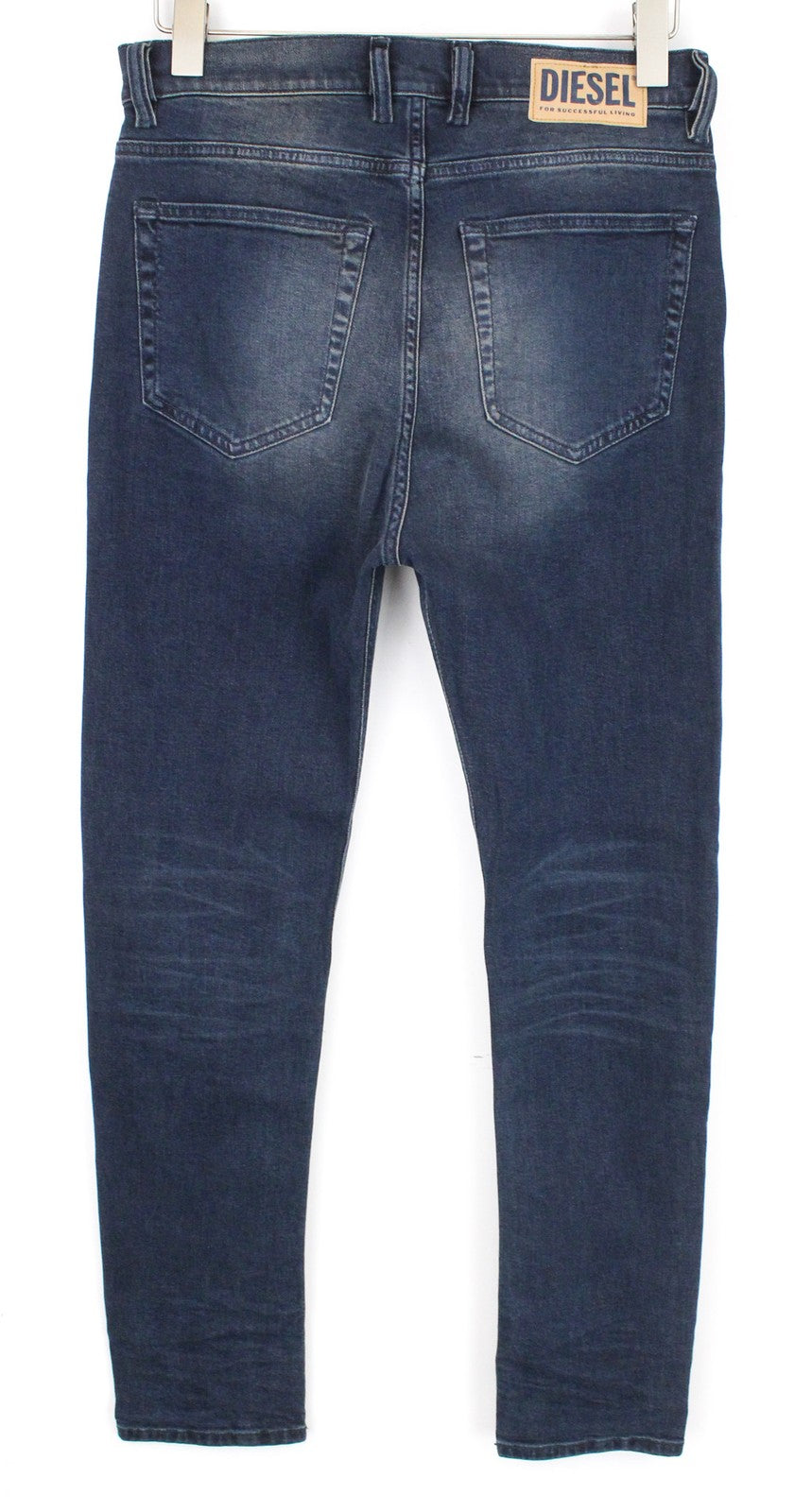 DIESEL D-Vider 084AU Men Jeans W27/L32 Dark Blue Stretch Carrot Fit Button-Fly
