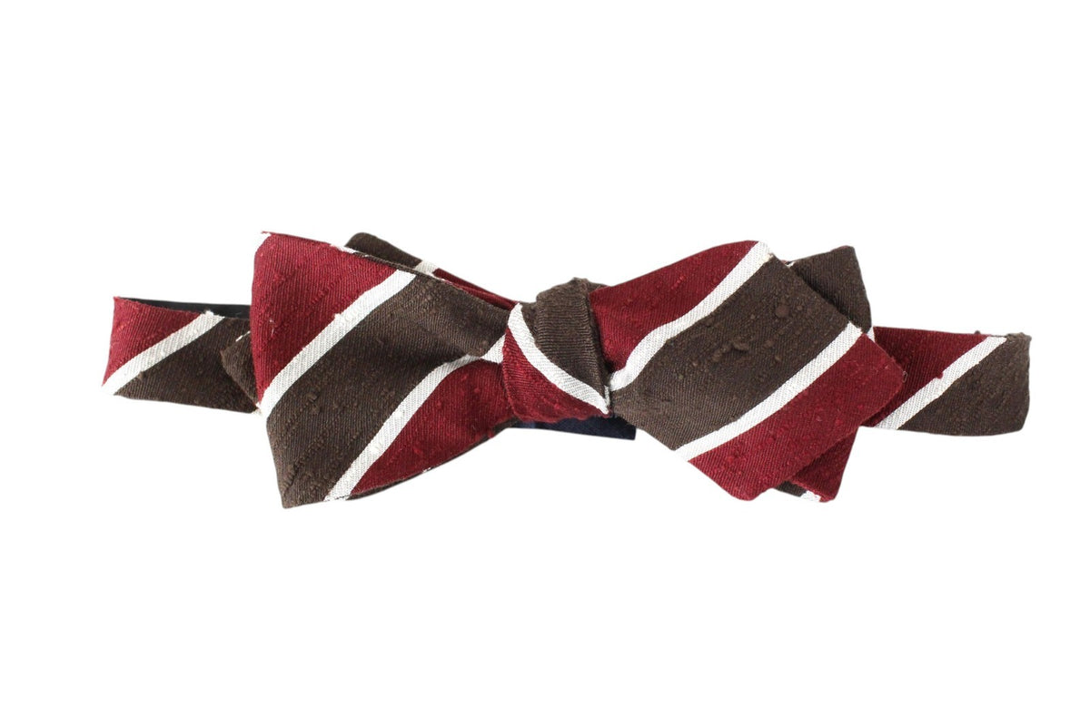 Brown Silk Bowtie