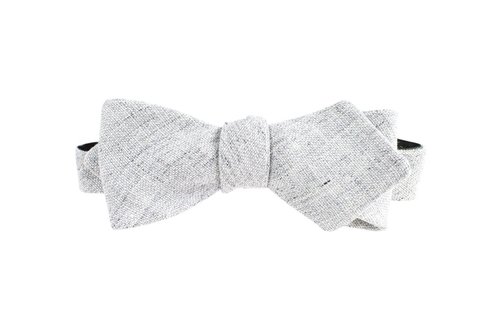 SUITSUPPLY Men Bowtie 45 cm Light Grey Pure Linen Classic Butterfly