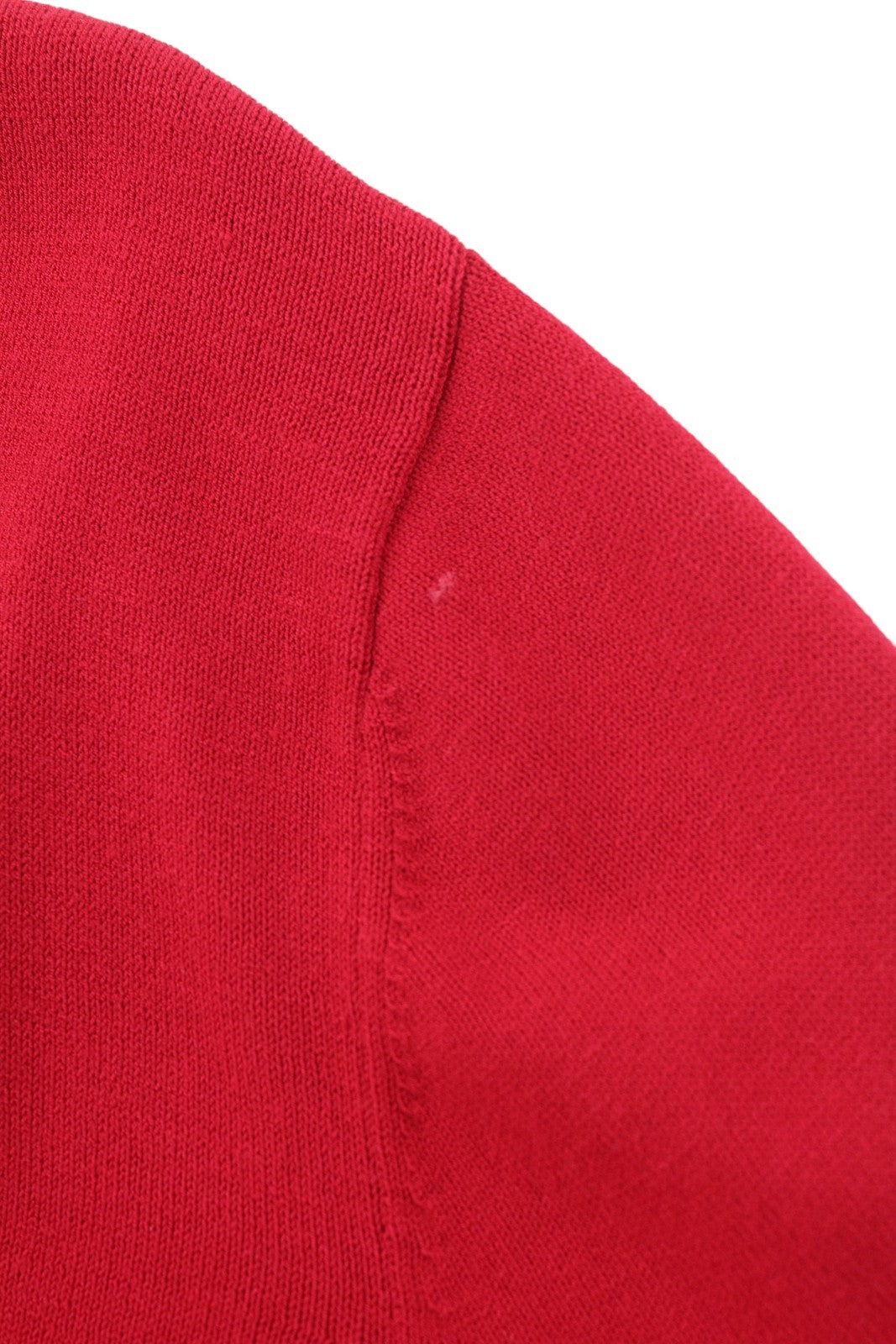 DESIGUAL Esopo Women's Jumper XL Red Metallic Lip Graphic Knit Pull On