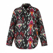 DESIGUAL Eliot Women's Jacket M Colourful Print Padded Snap Buttons Coat