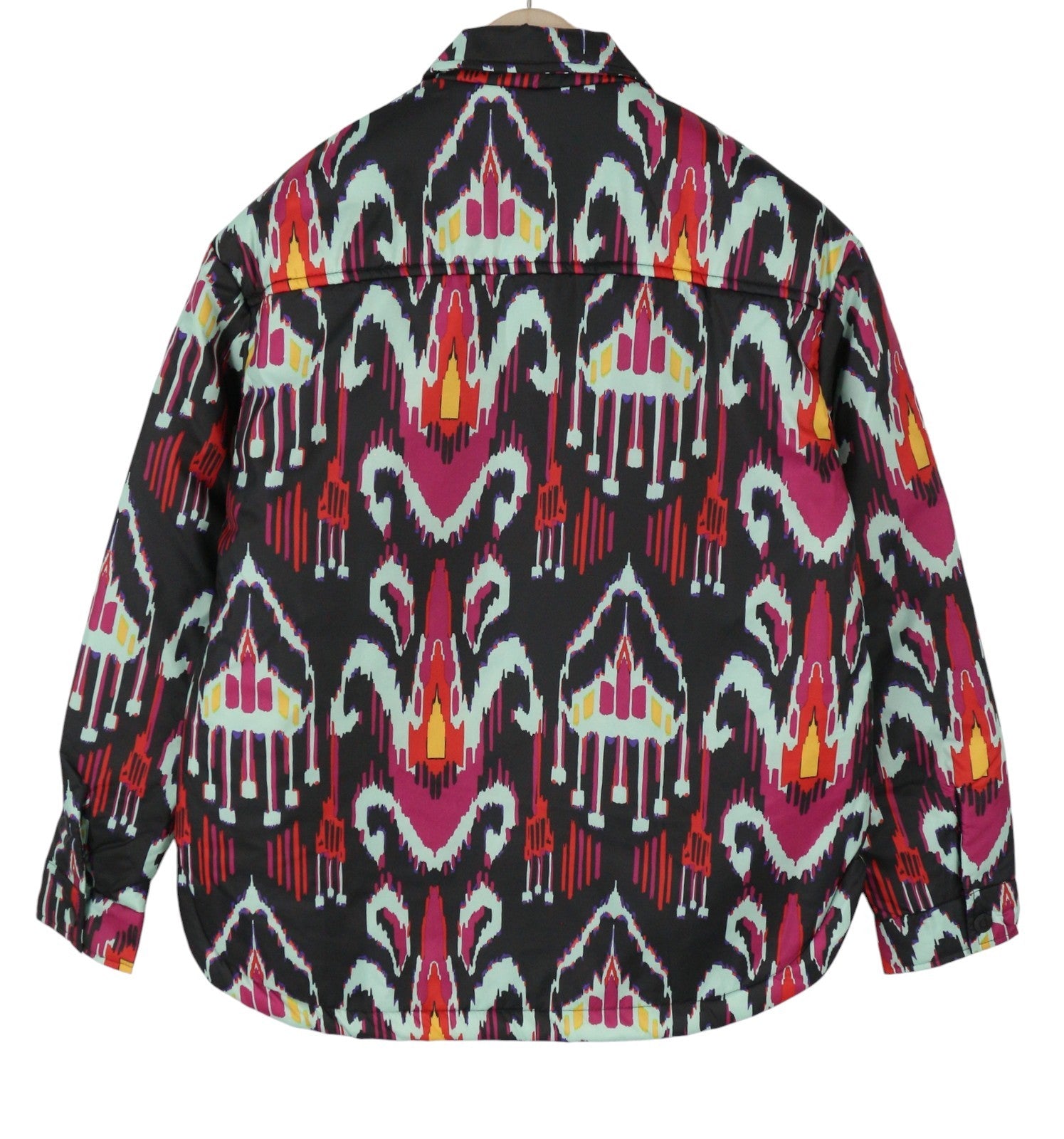 DESIGUAL Eliot Women's Jacket M Colourful Print Padded Snap Buttons Coat