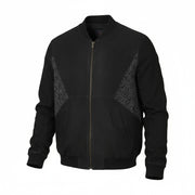 SCOTCH & SODA Men's Jacket L Black Genuine Leather Light Bomber Coat RRP379