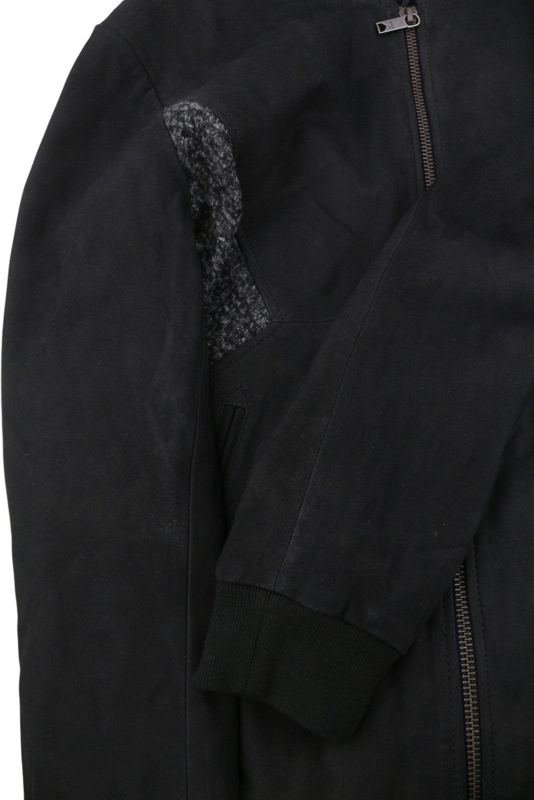 SCOTCH & SODA Men's Jacket L Black Genuine Leather Light Bomber Coat RRP379