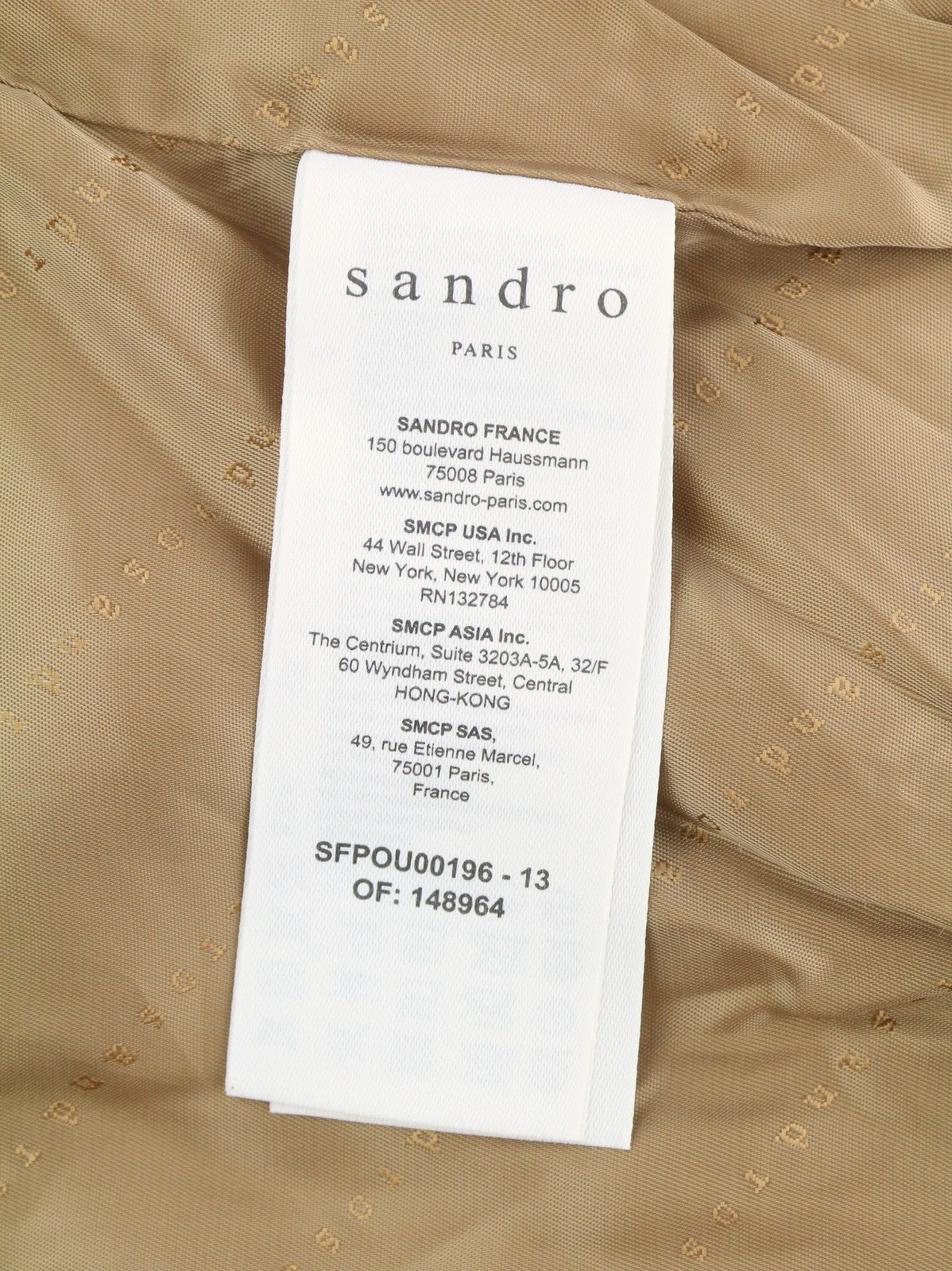 SANDRO Women's Jacket 38 M Brown Plush Faux Fur Hooded Snap Mid-Length Coat
