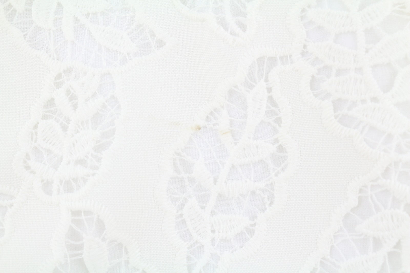 SANDRO Women's Dress 36 S White Lace Perforated Snap Button 3/4 Sleeve