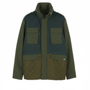 SCOTCH & SODA Men Jacket 2XL Dark Green Hidden Hood Full Zip Lightweight