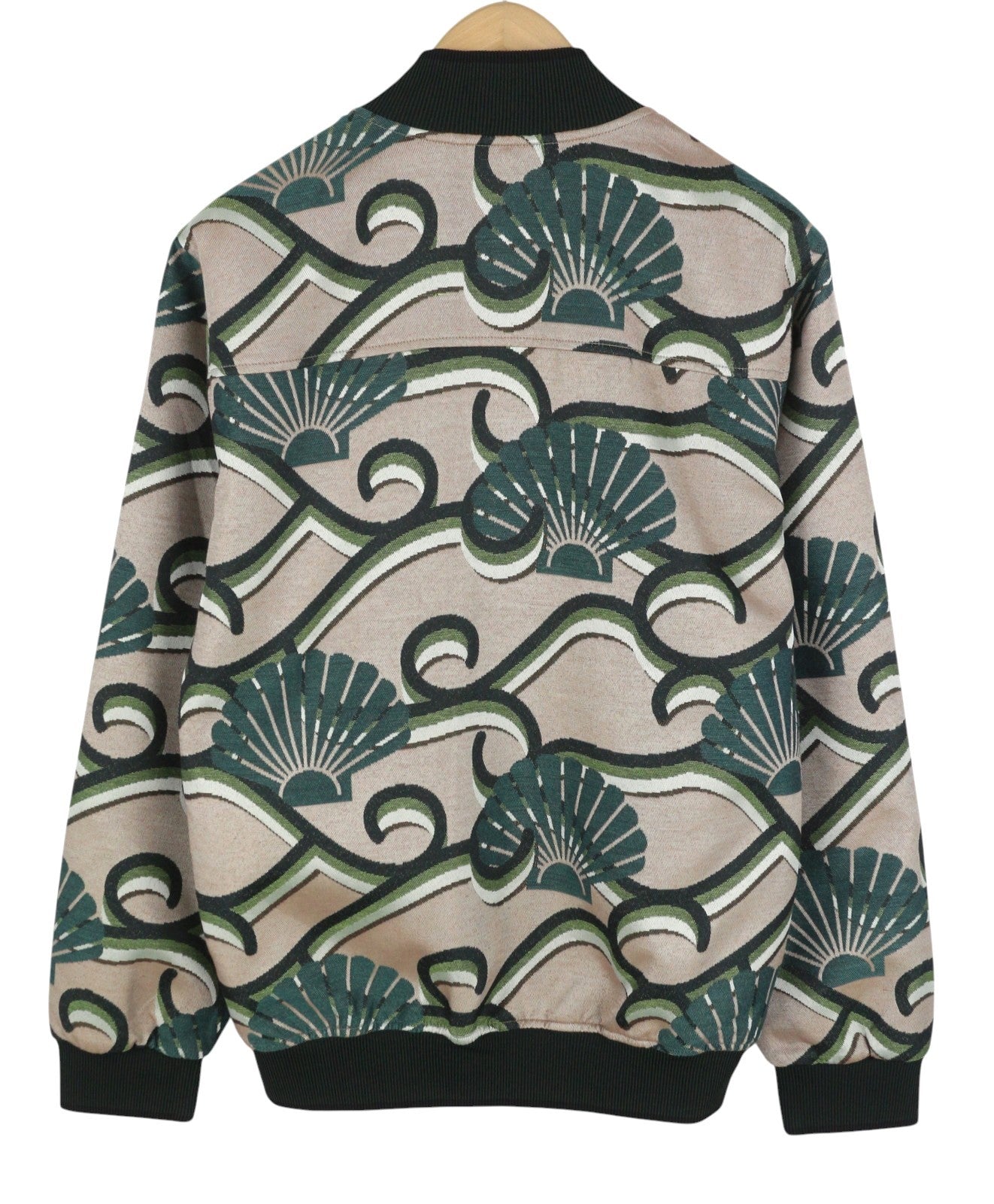 SCOTCH & SODA Men Jacket M Jacquard Embroidered Button Lightweight Bomber