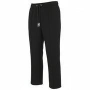JOHN RICHMOND Women Trousers S W28 Black Drawstring Waist Bootcut Sweatpants