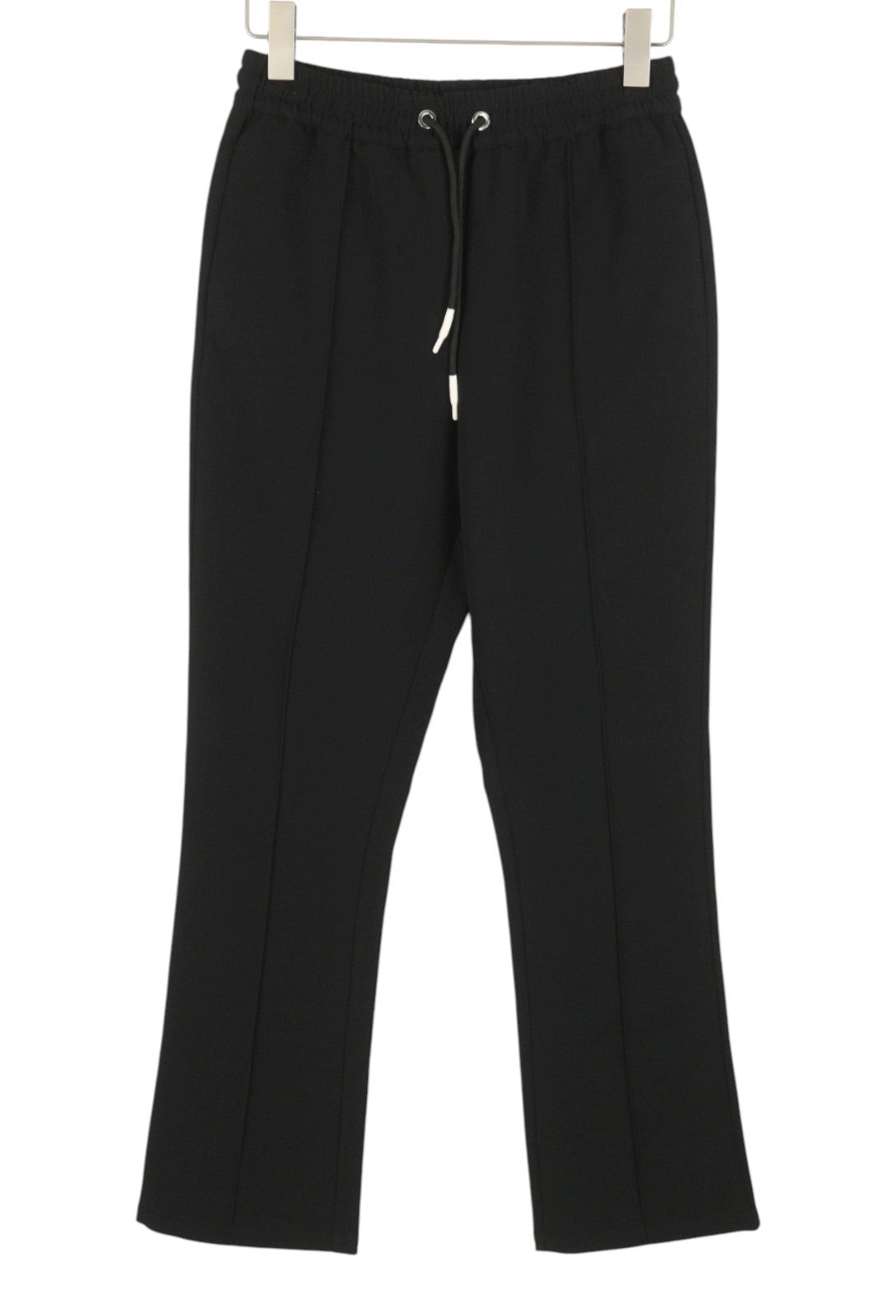 JOHN RICHMOND Women Trousers S W28 Black Drawstring Waist Bootcut Sweatpants