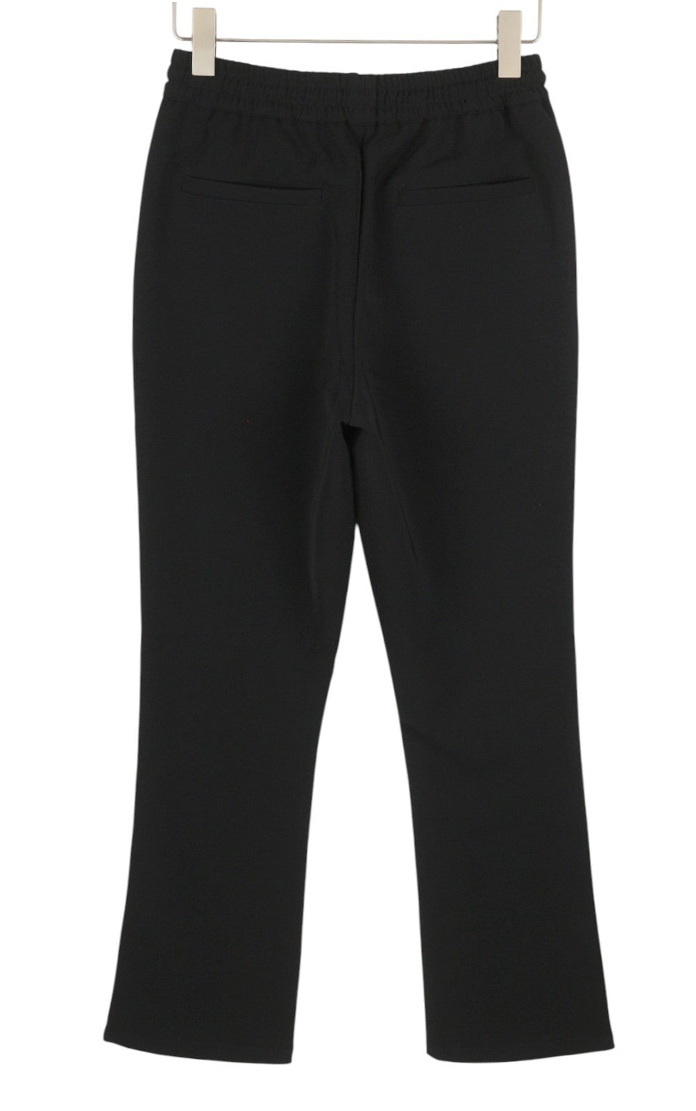 JOHN RICHMOND Women Trousers S W28 Black Drawstring Waist Bootcut Sweatpants