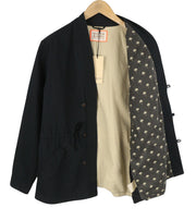 SCOTCH & SODA Men Jacket M Black Embroidered Palm Tree Drawstring Waist