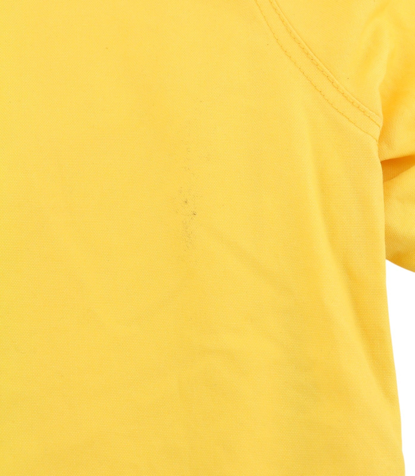 SCOTCH & SODA Men Jacket M Yellow Coated Look Button Up Spread Lightweight