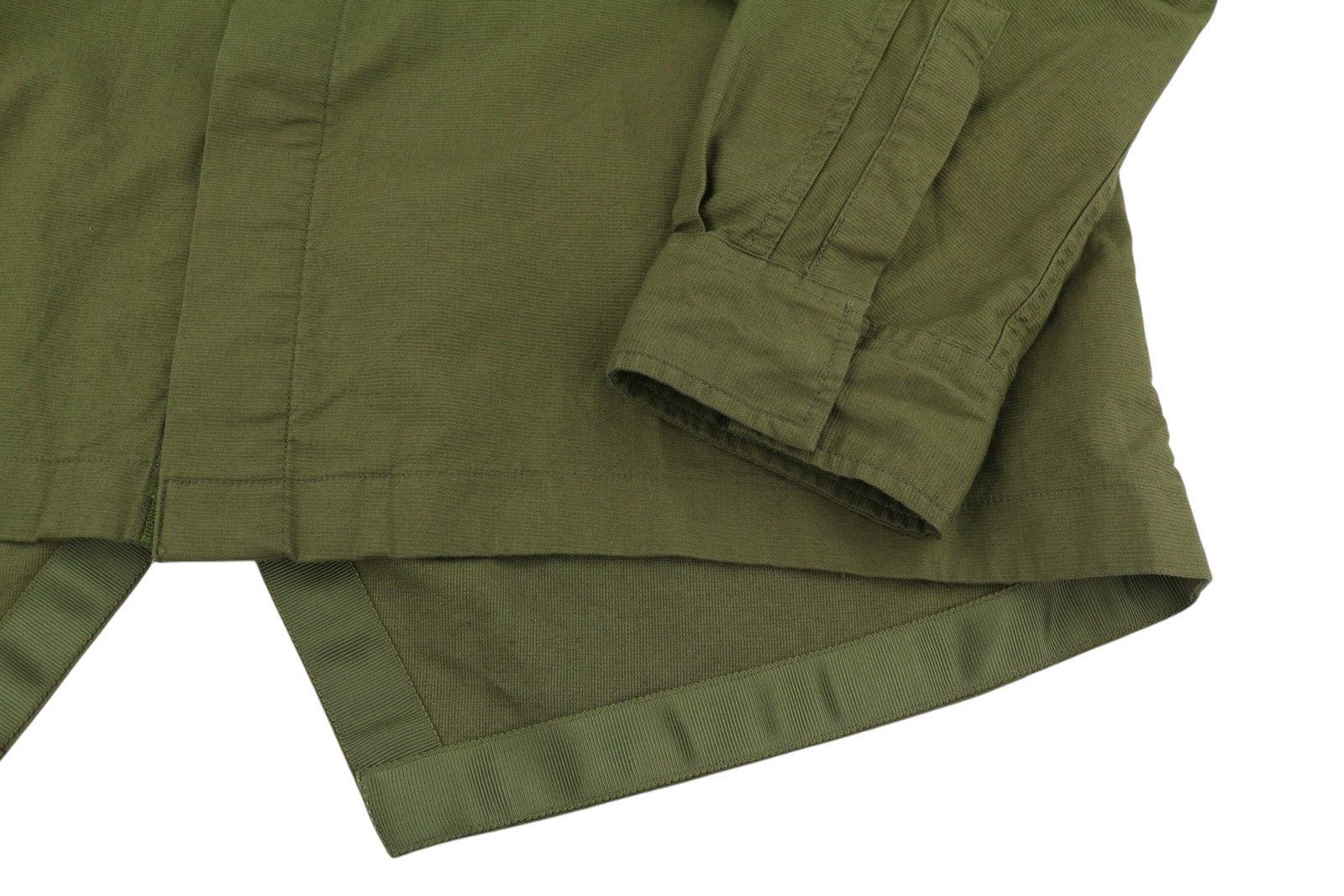 SCOTCH & SODA Men Jacket L Military Green High Neck Snap Buttons Lightweight