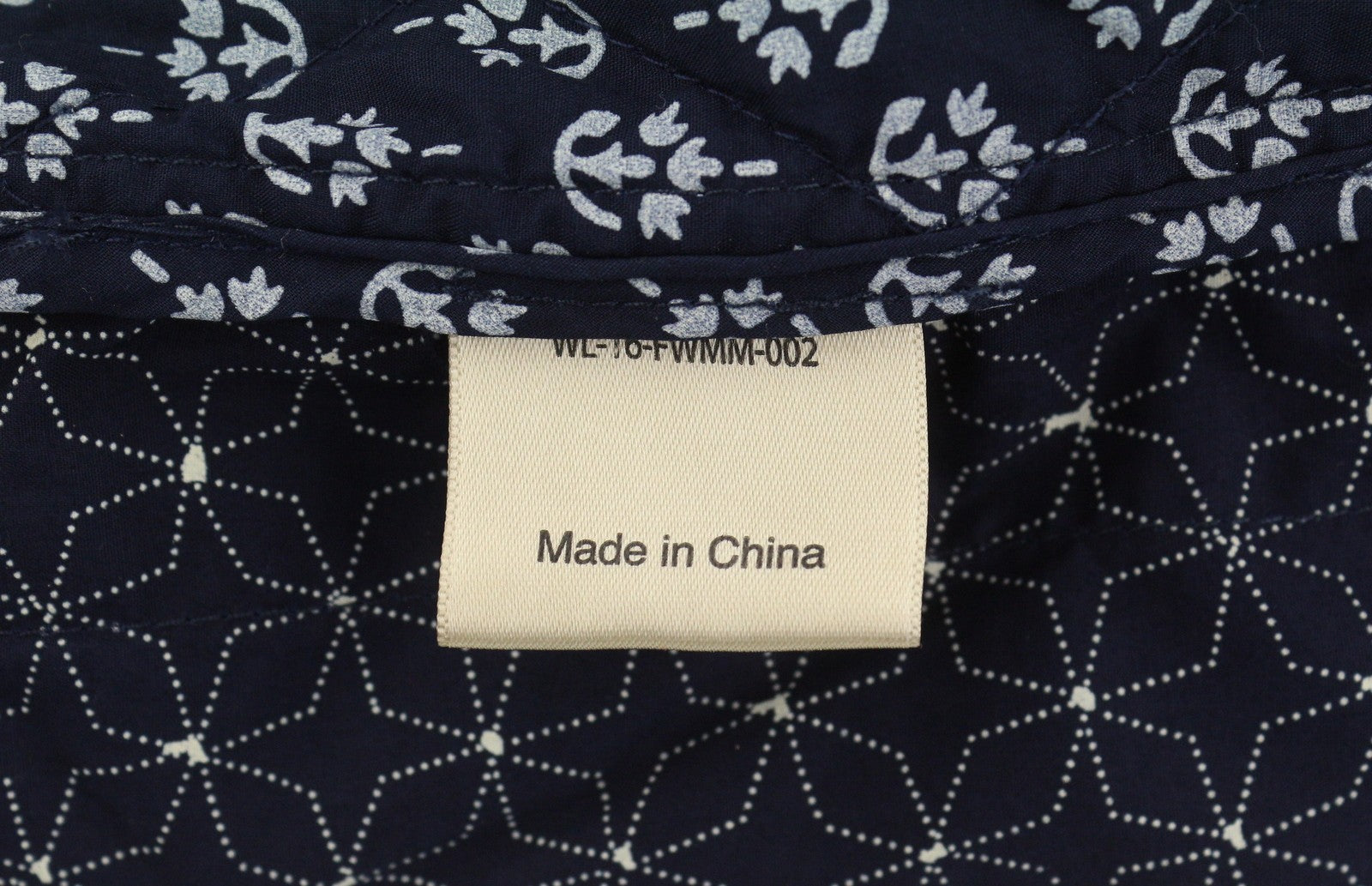 SCOTCH & SODA Men Jacket M Dark Blue Patterned Quilted Spread Full Zip