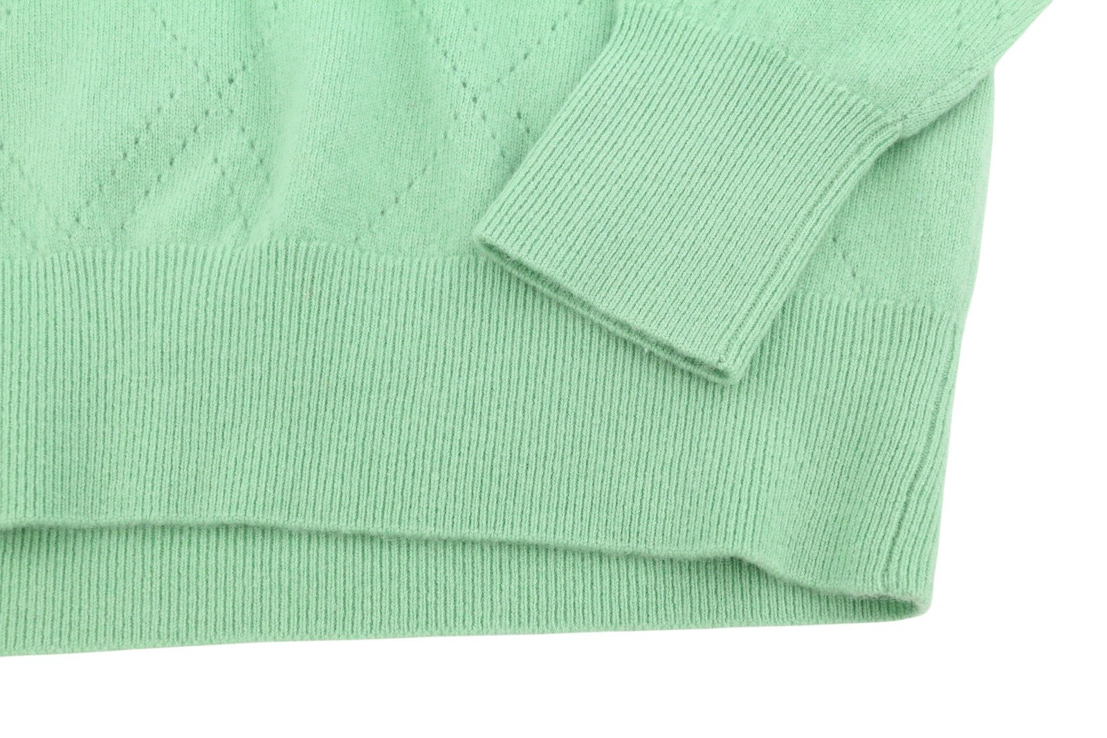 SANDRO Joseph Women's Jumper 0 XS Green Wool Cashmere V-Neck Knit RRP255