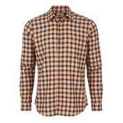 SCOTCH & SODA Men's Shirt M Orange Check Cotton Button-Down Casual
