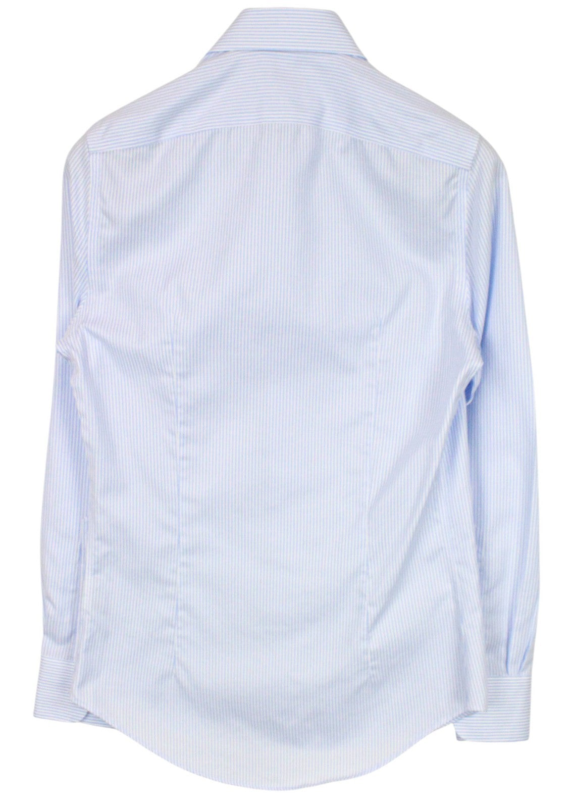 SUITSUPPLY Men Shirt 36/14 Striped Pattern Extra Slim Blue Pure Cotton