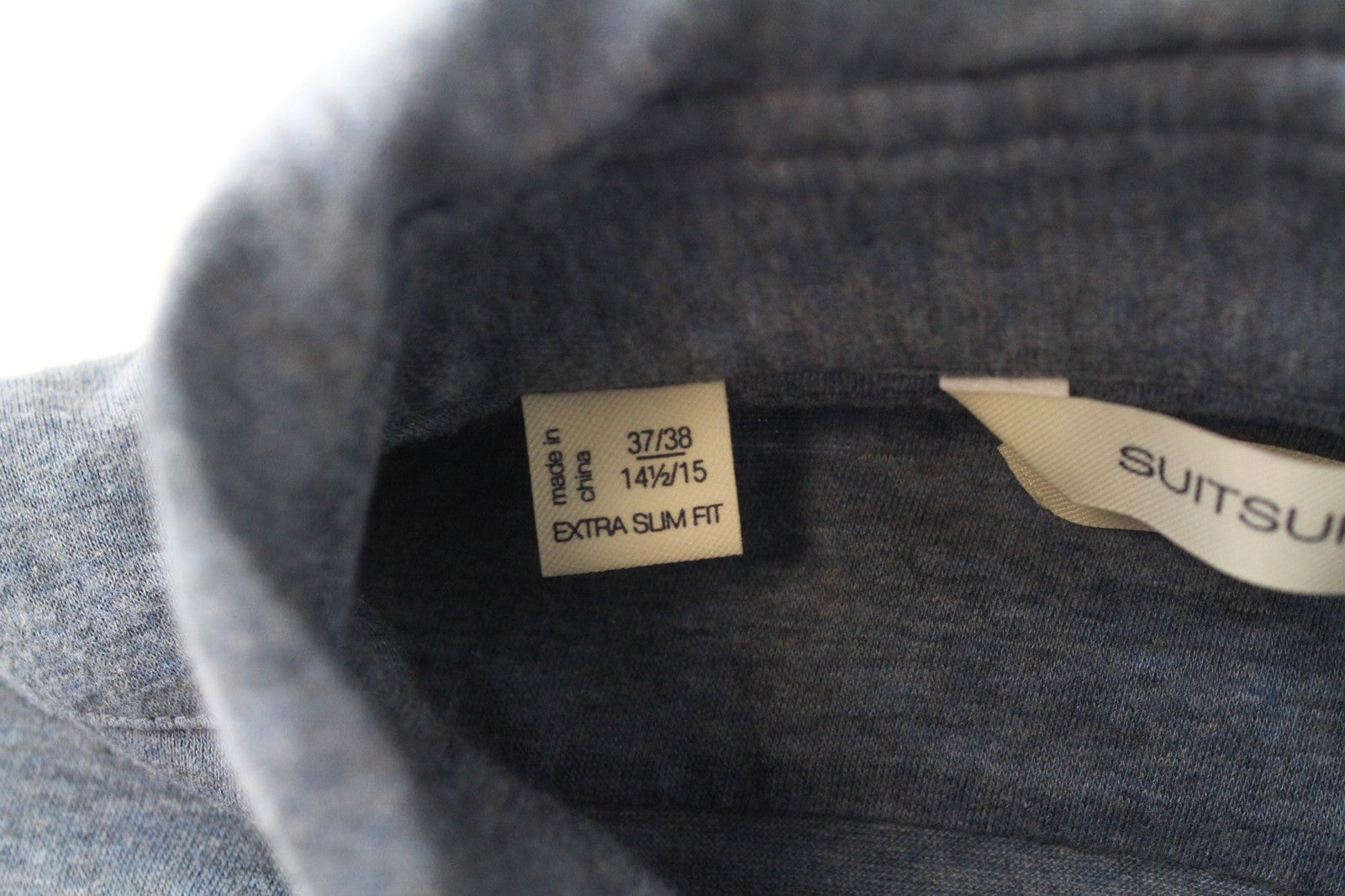 SUITSUPPLY Men T-Shirt 37/38/14 1/2/15 Extra Slim Fit Casual Blue Cotton Polo