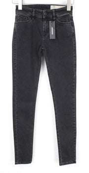 DIESEL Slandy 0680I Women Jeans W23/L32 Grey Stretch Super Slim Skinny Fitted