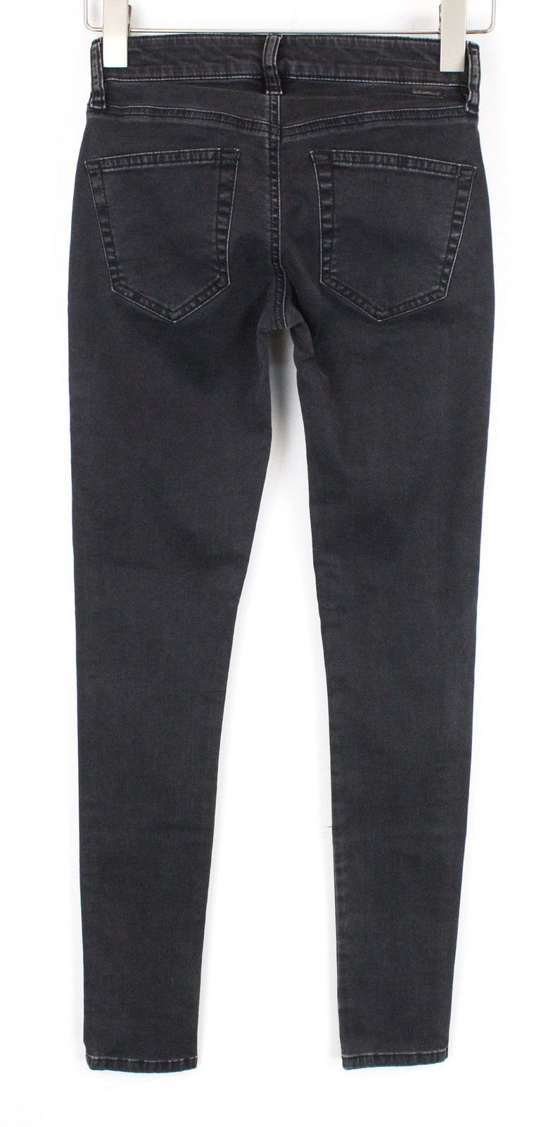 DIESEL Slandy 0680I Women Jeans W23/L32 Grey Stretch Super Slim Skinny Fitted