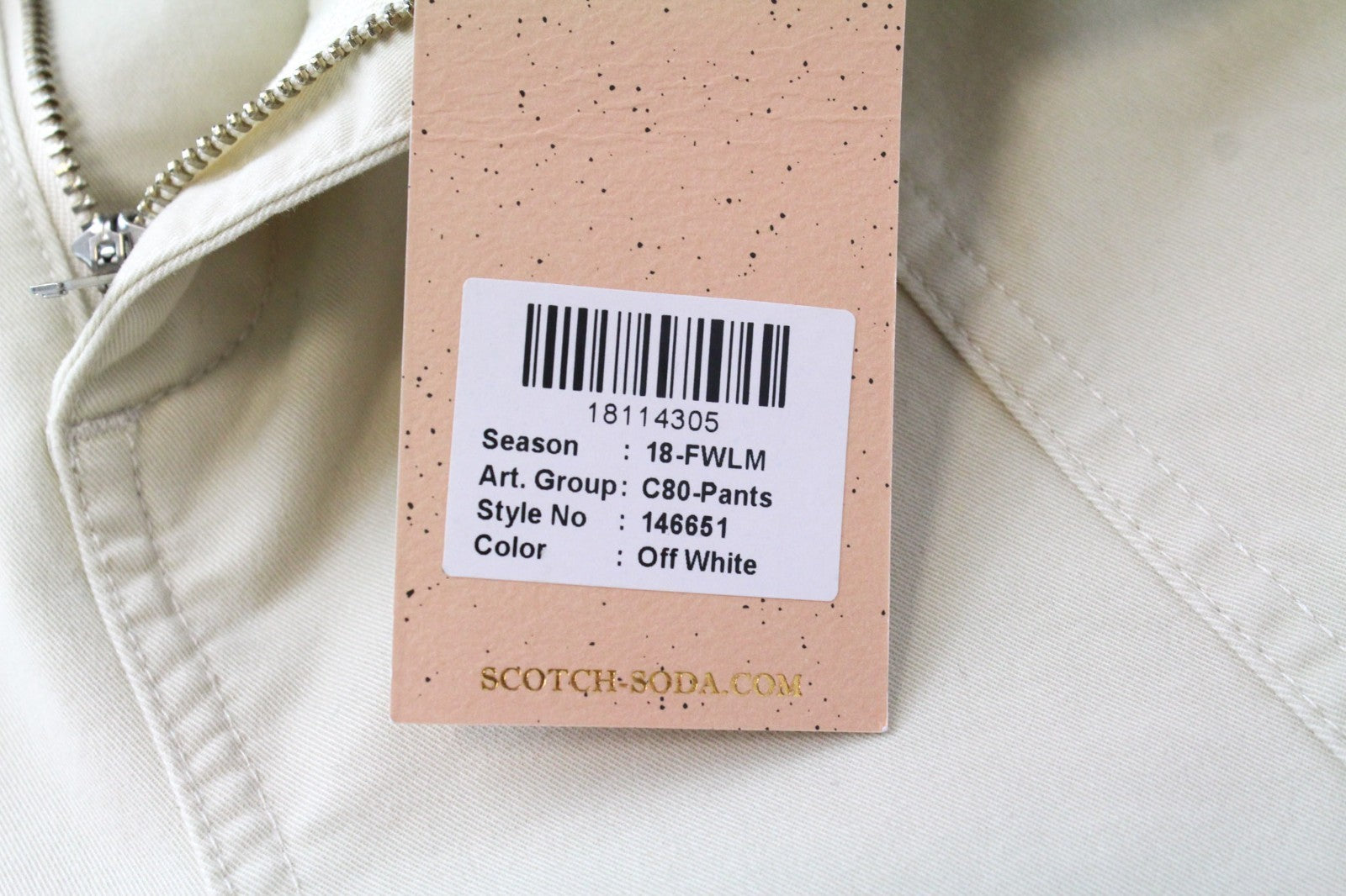 MAISON SCOTCH Women Trousers W27/L32 Off-White Beige Skinny Fit Casual