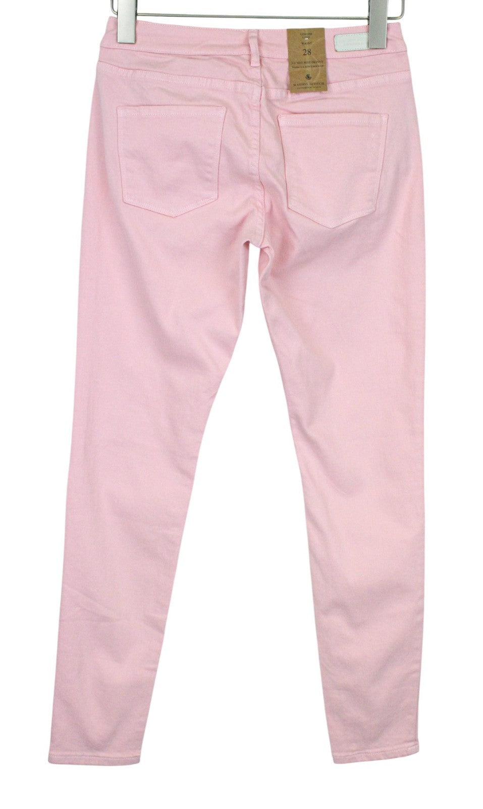 MAISON SCOTCH La Bohemienne Women Jeans W28 Pink Skinny Cotton Blend Stretch