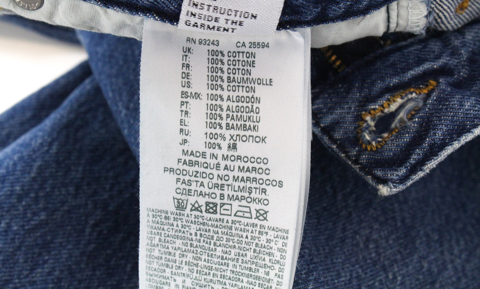 DIESEL Widee 080AN Women Jeans W23/L32 Girls Straight Blue Cotton High Waisted