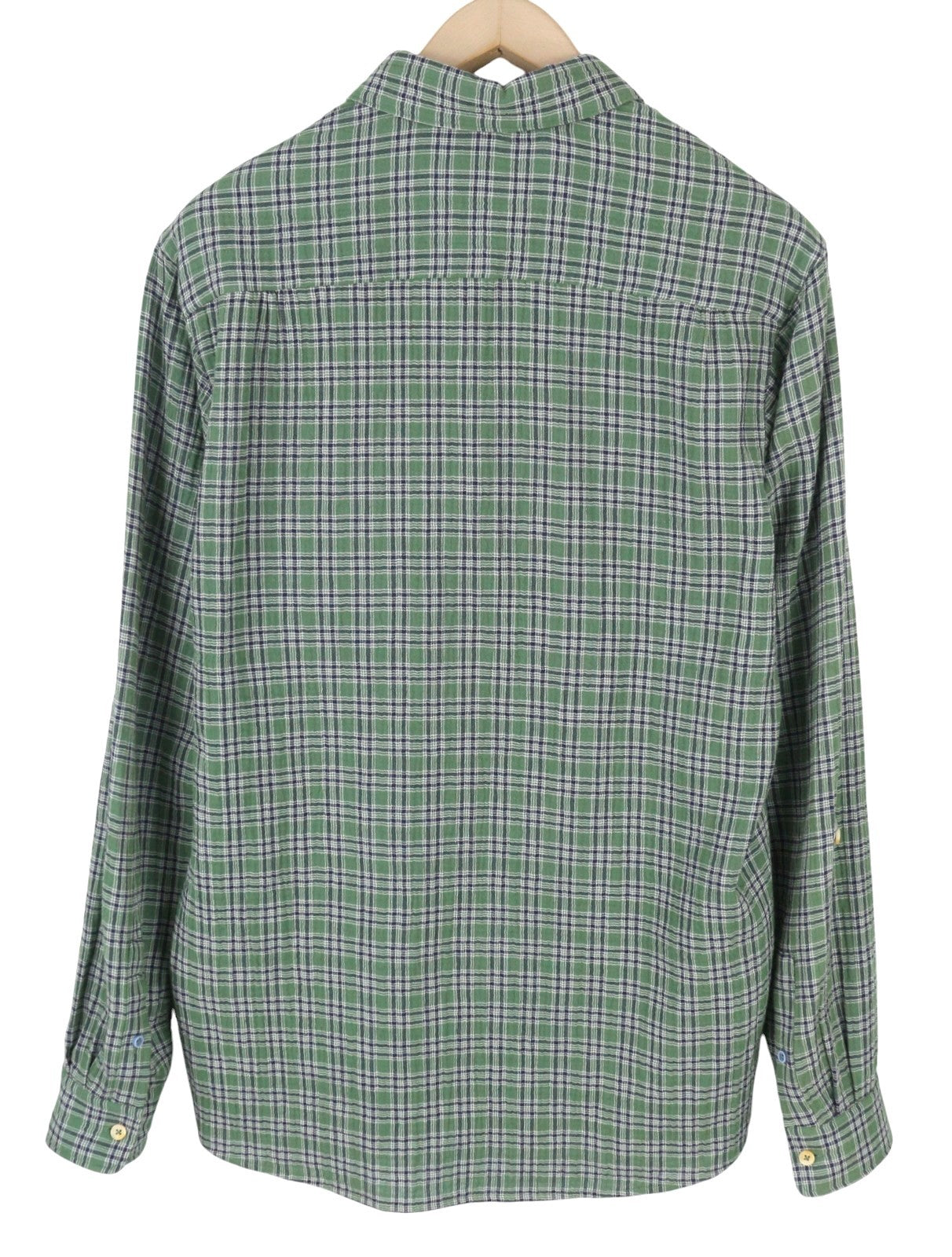 SCOTCH & SODA Men Shirt M Green Double Face Check Regular Button Shirt