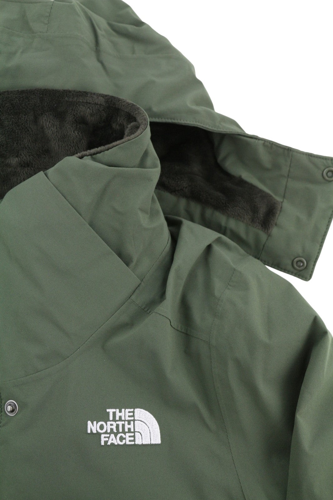 THE NORTH FACE Inlux Insulated Women Jacket XS Green Dryvent Hooded Raincoat