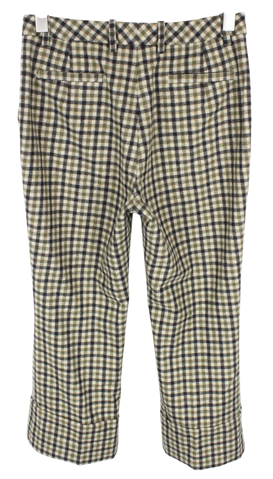 SUISTUDIO Sage Robin Women Set UK10 S Checked Sleeveless Wool Blend 2Pc Suit