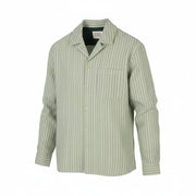 SCOTCH & SODA Men Shirt L Green Pinstripe Heavy Button Pocket Casual Top