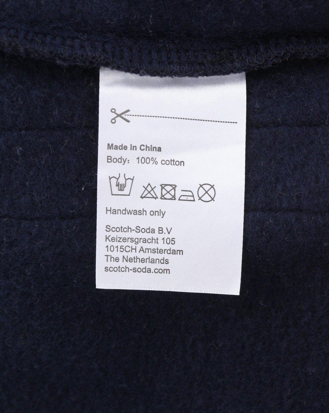 SCOTCH & SODA Men Sweatshirt L Stripe Cotton Oversized Crew Neck Pull On
