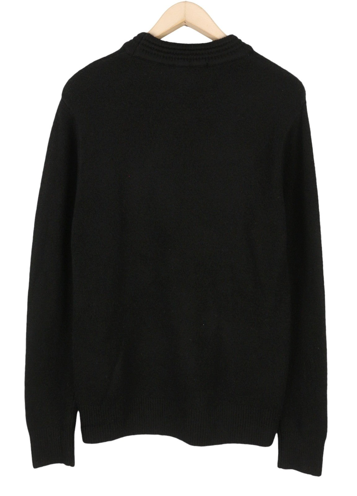 SCOTCH & SODA Men Jumper L Black Tight Knit Mock Neck Soft 22 Serie