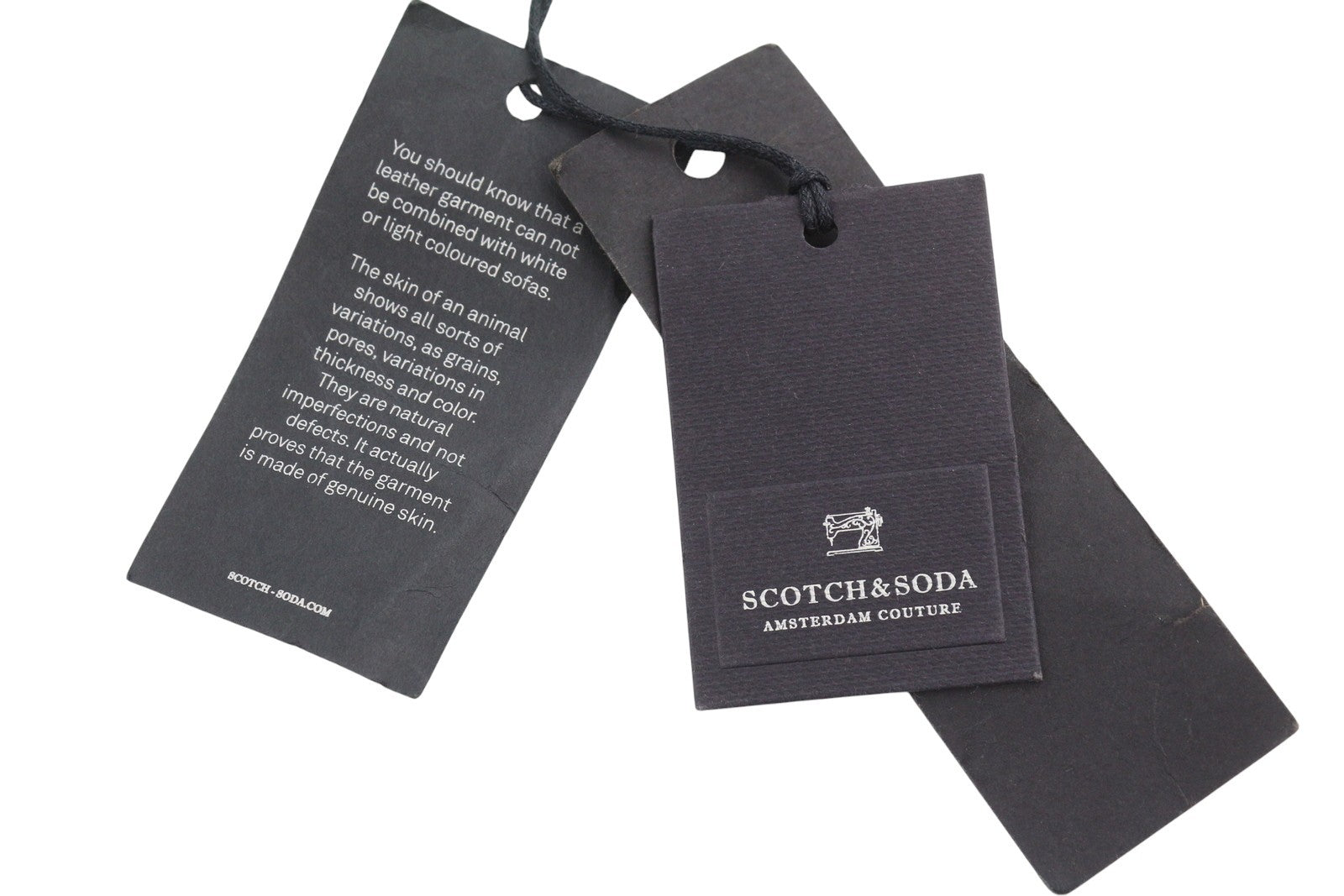 SCOTCH & SODA Men Belt 119 CM Blue Leather Dark Tone Buckle Unisex