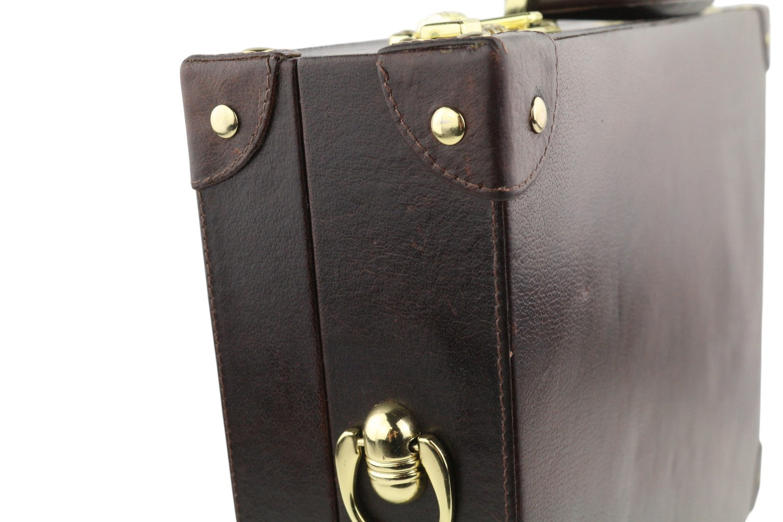 TIME RESISTANCE A Legary Men Bag OS Brown Leather Attache Case Briefcase RRP450