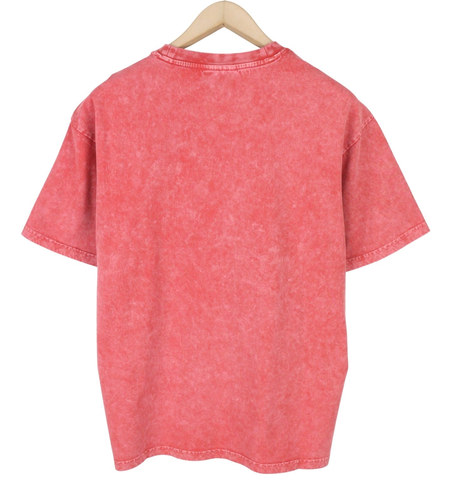 SCOTCH & SODA Men T-Shirt M Red Garment Dye Cotton Pocket Short Sleeve Tee