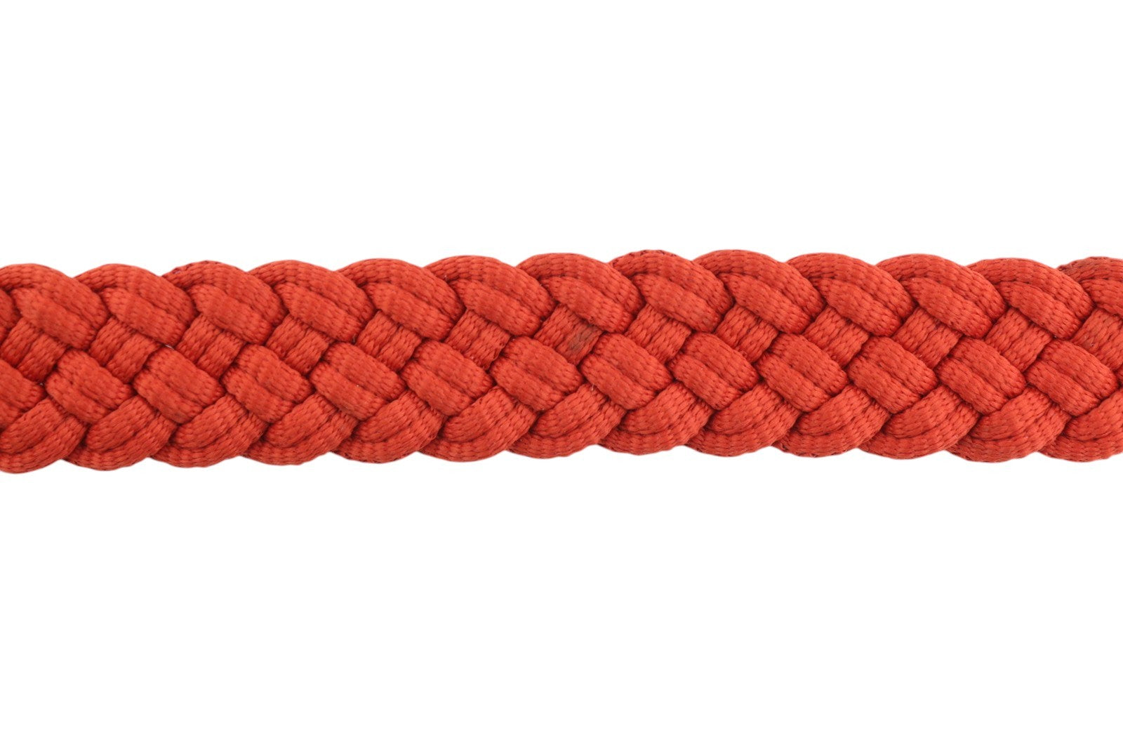 SCOTCH & SODA Men Belt 115 CM Red Braided Leather Details Buckle