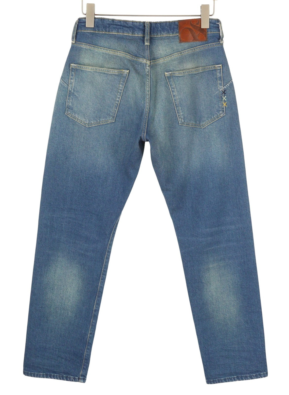 SCOTCH & SODA The Daze Men Jeans W31/L32 Blue Faded Whisker Straight Denim