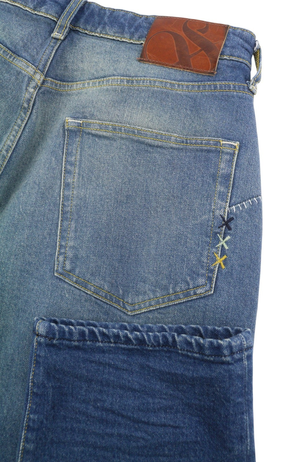 SCOTCH & SODA The Daze Men Jeans W31/L32 Blue Faded Whisker Straight Denim