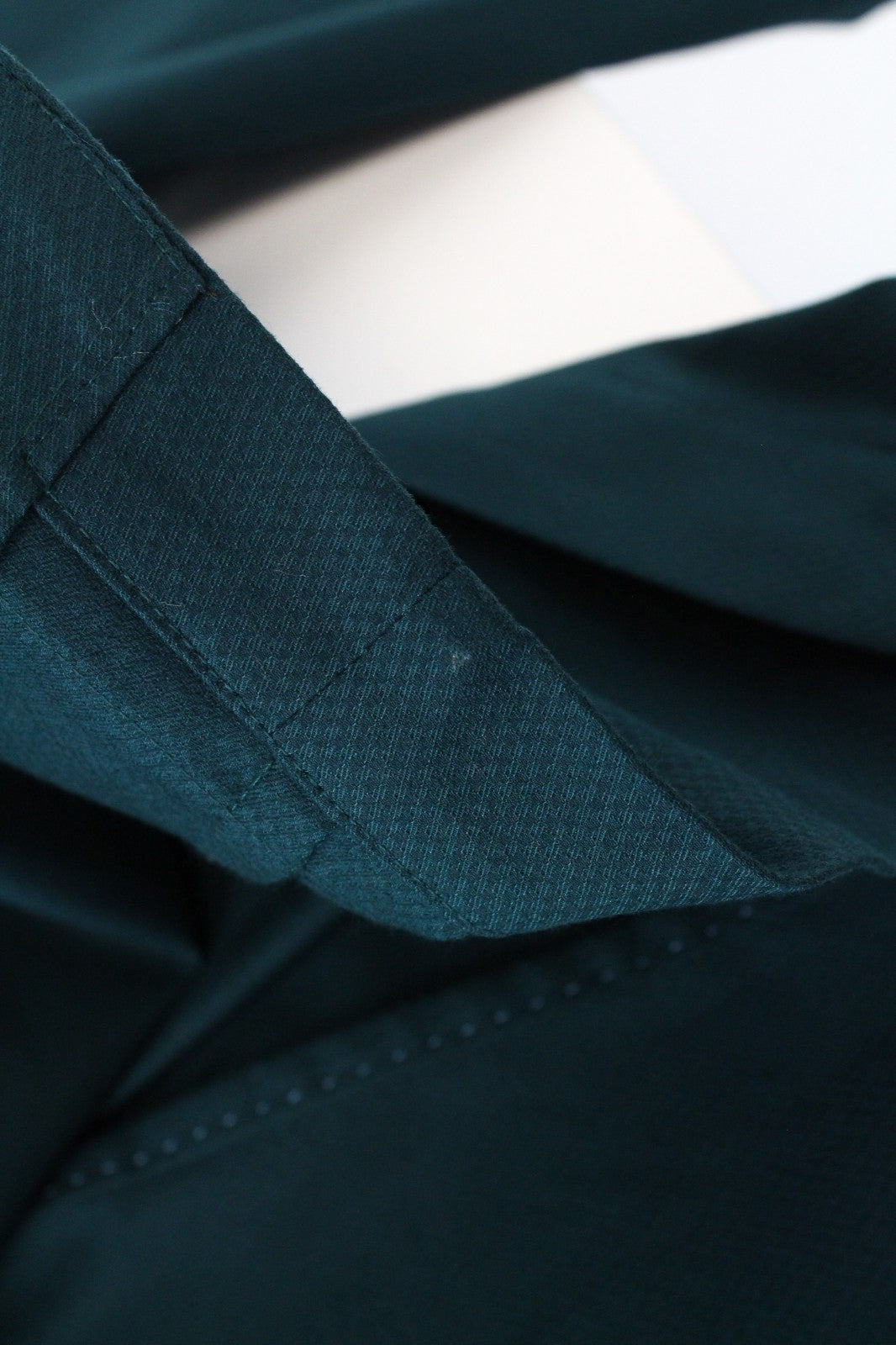 HARMONT & BLAINE Men Blazer 48 M Green Cotton Stretch Unlined Single-Breasted