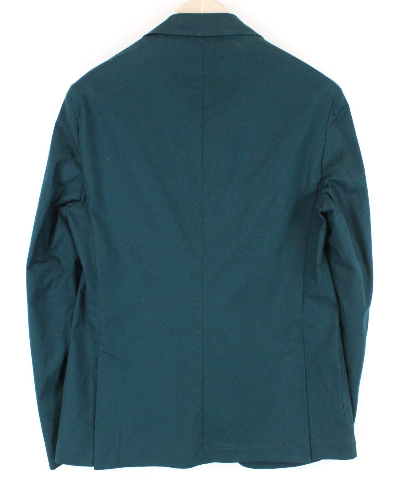 HARMONT & BLAINE Men Blazer 48 M Green Cotton Stretch Unlined Single-Breasted