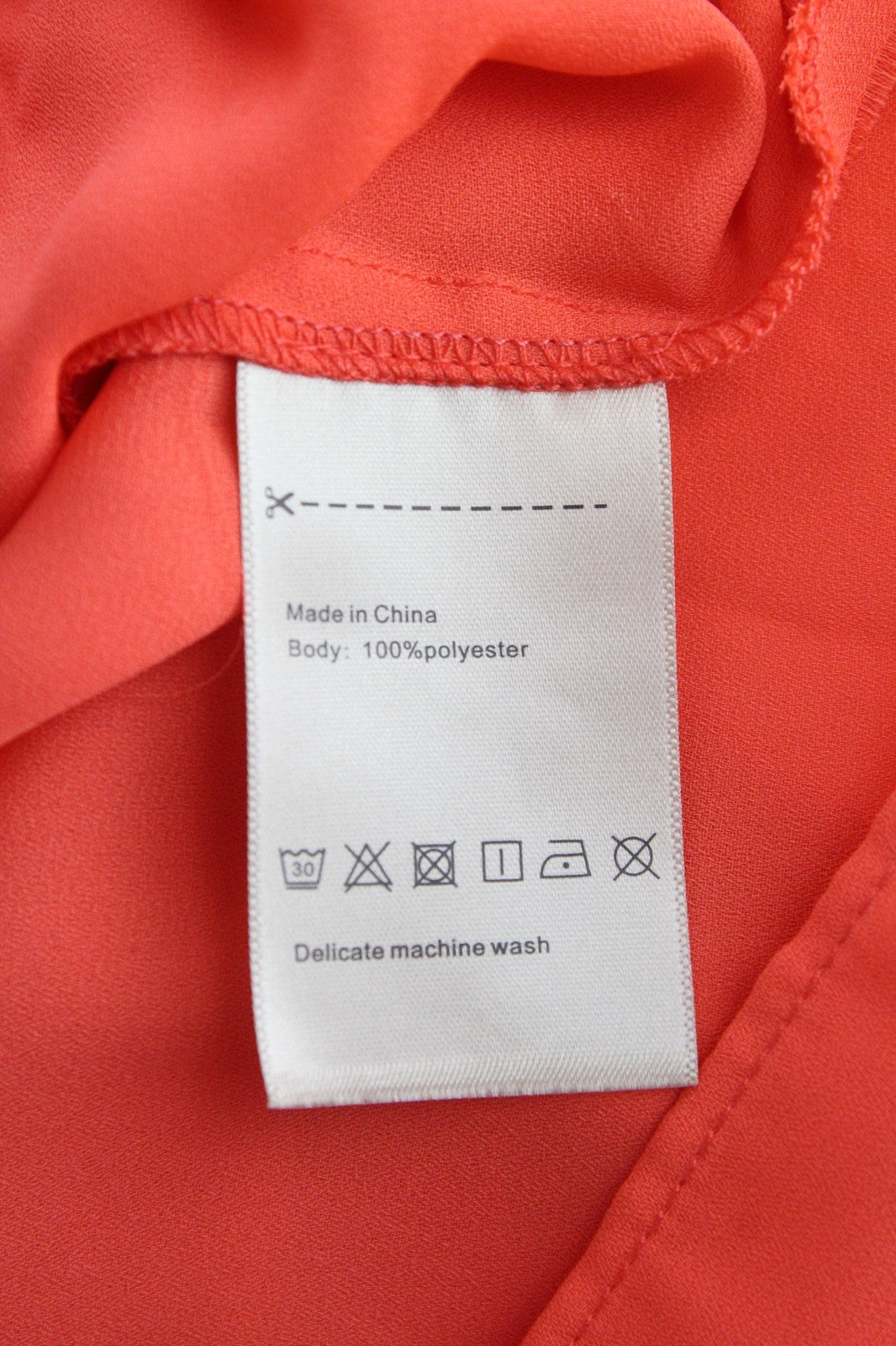 MAISON SCOTCH Women Blouse M Bright Orange Long Sleeved Wrappd V-Neck