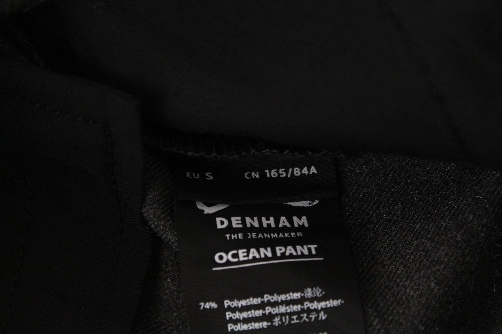 DENHAM Ocean Women Trousers S W30 Grey Stretch Pleated Front Formal Cropped